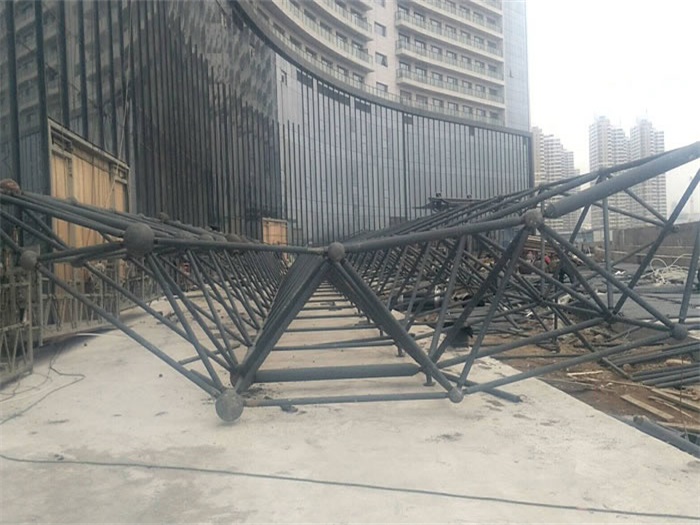 灵武万豪酒店雨棚网架